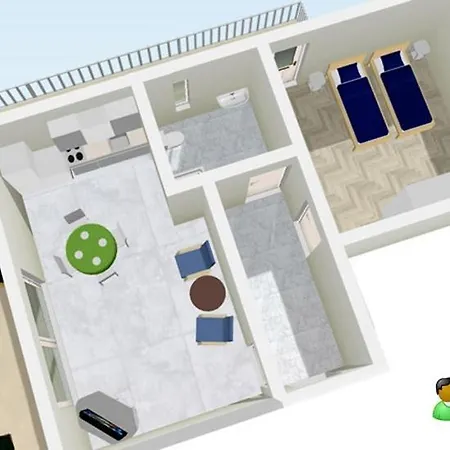 In With Seaview, Terrace, Air Condition, Wifi * Trogir